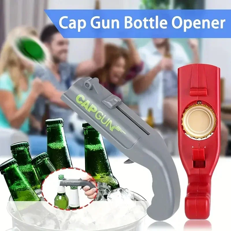 Kitchen Gadgets & Toys - Beer Opener Bottle Flying Cap Launcher