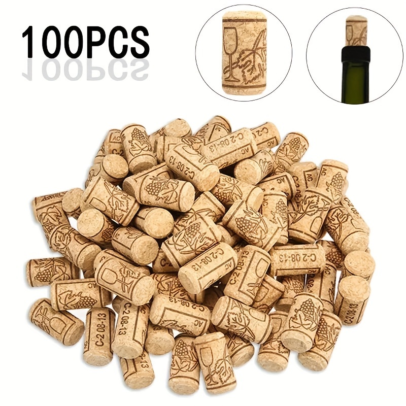 Kitchen Gadgets Worth Buying - 100pcs Wine Cork Stopper Natural Wood