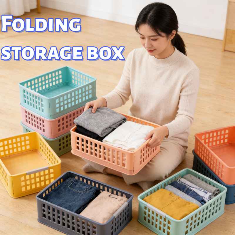 Kitchen Gadgets & Toys - Portable Foldable Storage Basket Wardrobe Organizer