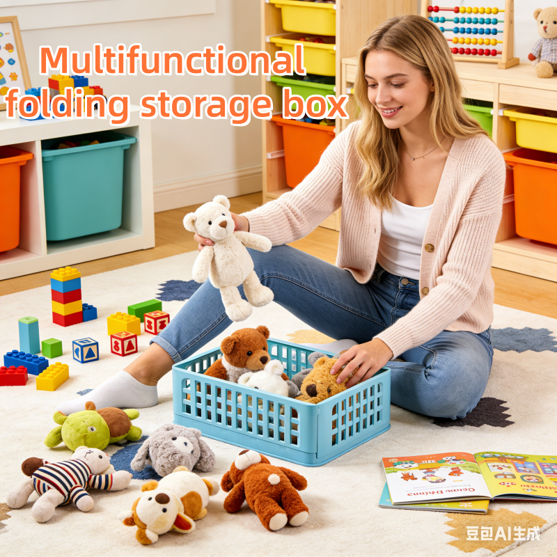 Kitchen Gadgets & Toys - Foldable Storage Basket Wardrobe Organizer Box