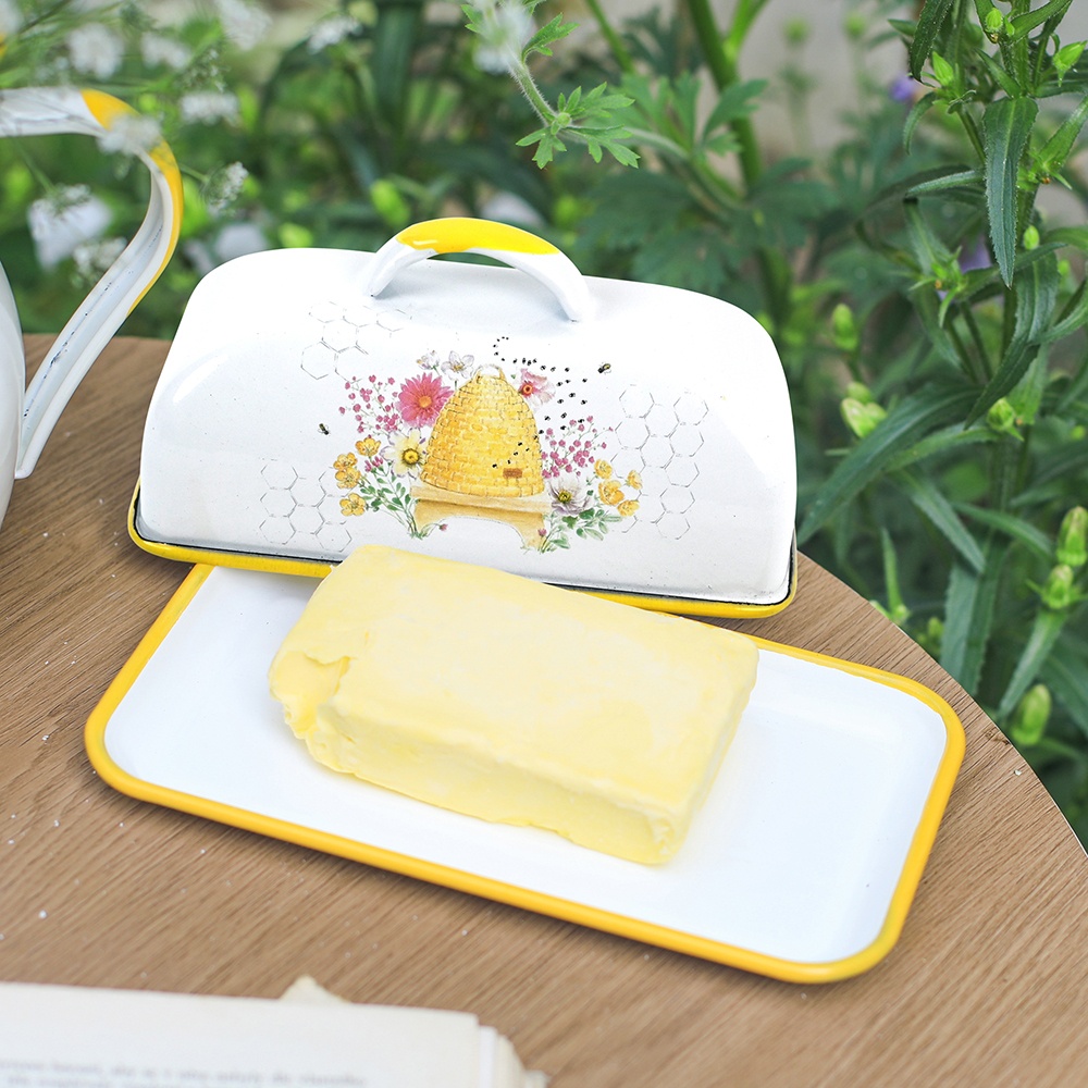 Kitchen Gadgets Worth Buying - Menschy Enamel Butter Dish Cheese Preservation