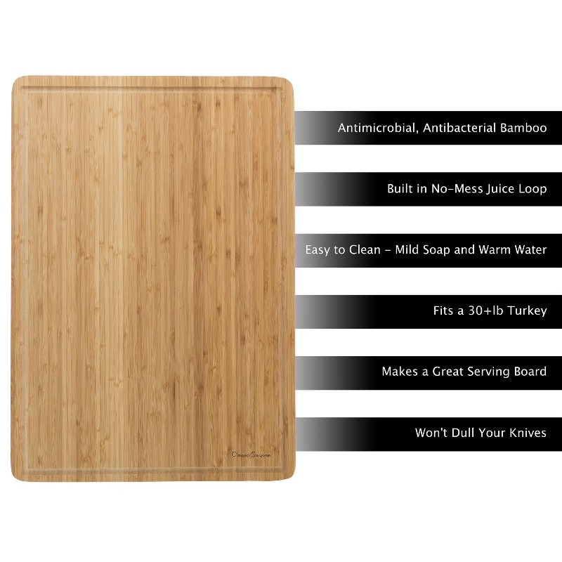 Extra-Large Bamboo Cutting/Ser - Bamboo Cutting Board reseña y precio