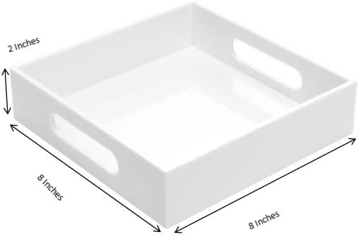White Sturdy Acrylic Tray with - Kitchen Gadgets & Toys reseña y precio