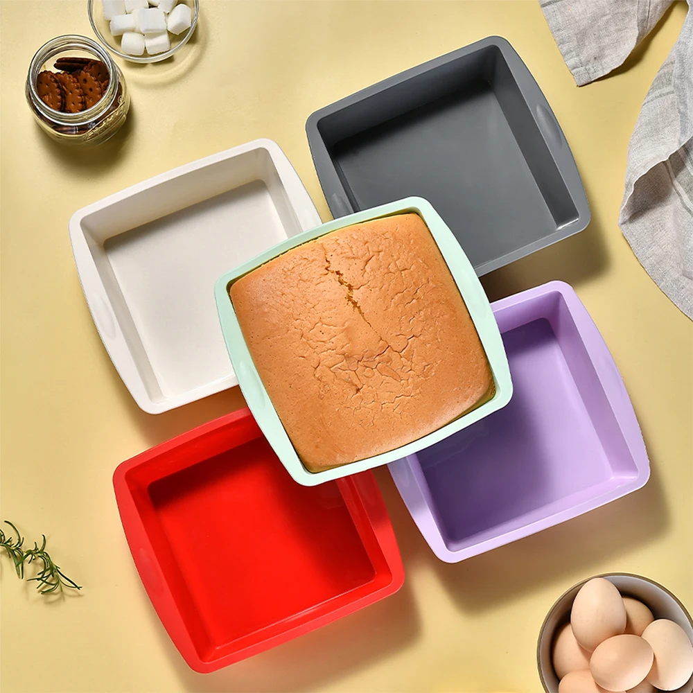 1/4Pcs Silicone Square Cake Mo - Kitchen Gadgets Worth Buying reseña y precio