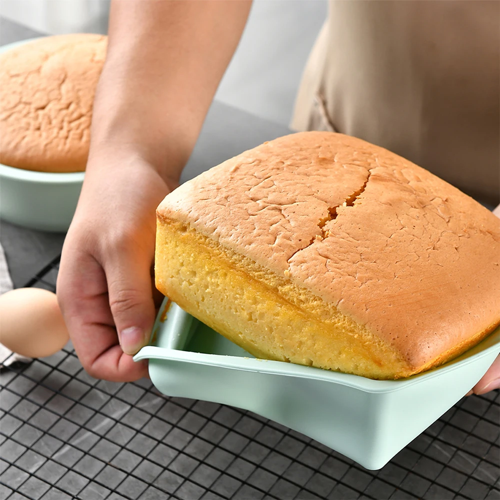 1/4Pcs Silicone Square Cake Mo - Kitchen Gadgets Worth Buying reseña y precio
