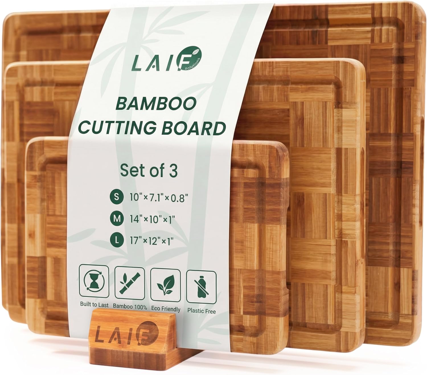 Premium Carbonized Bamboo Cutt - Bamboo Cutting Board reseña y precio