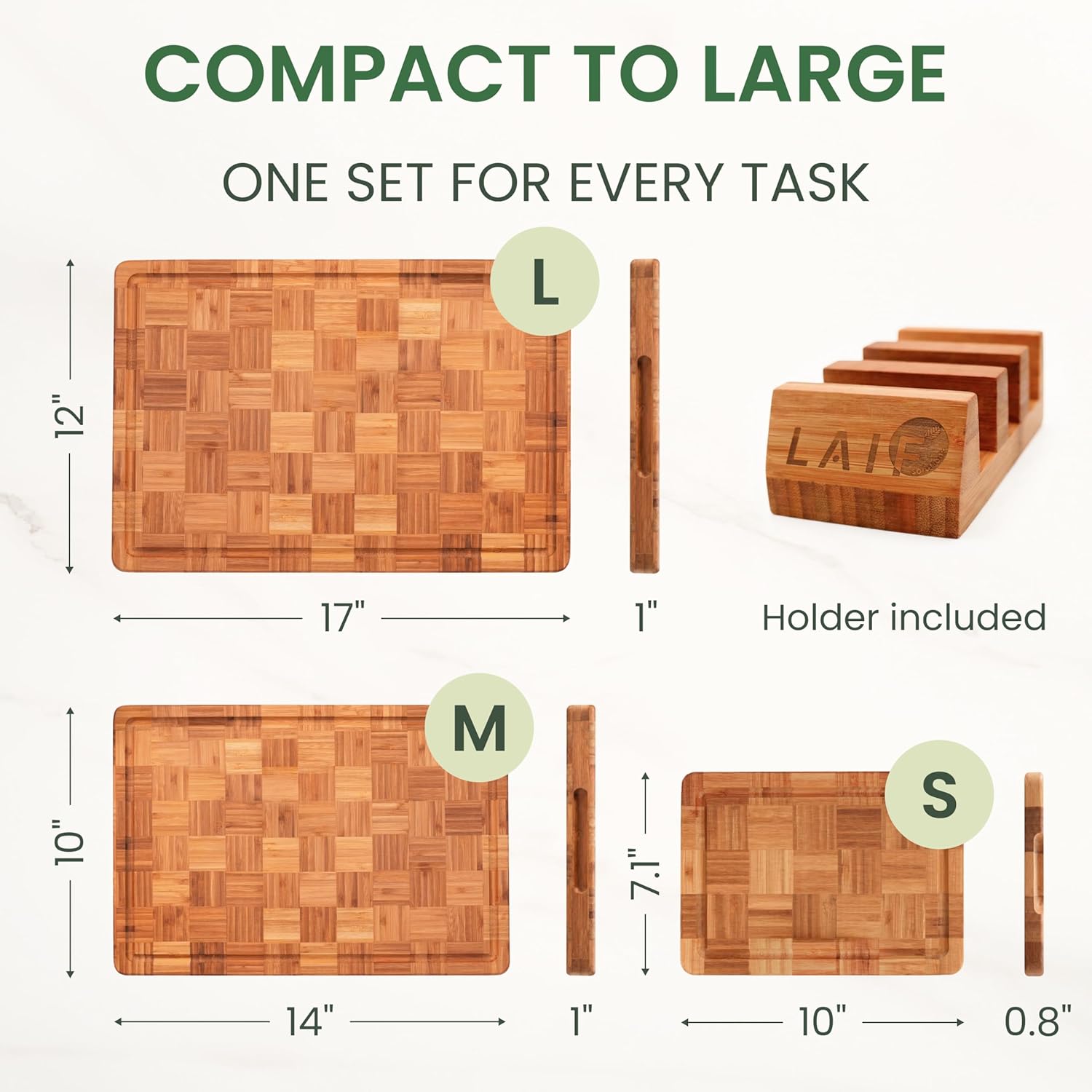 Premium Carbonized Bamboo Cutt - Bamboo Cutting Board reseña y precio