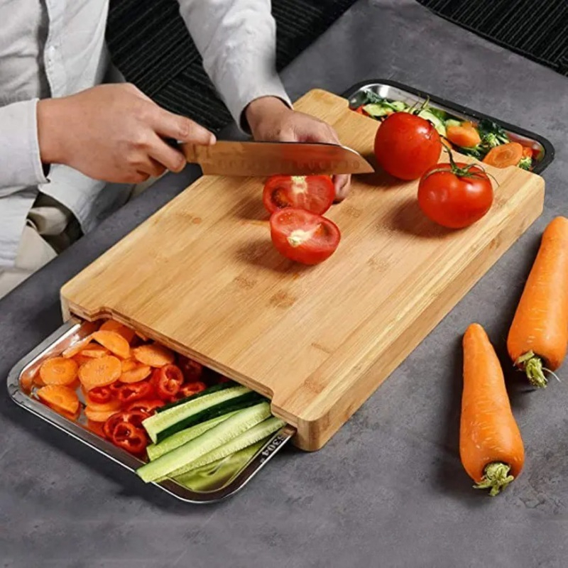 Multifunctional Bamboo Cutting - Bamboo Cutting Board reseña y precio