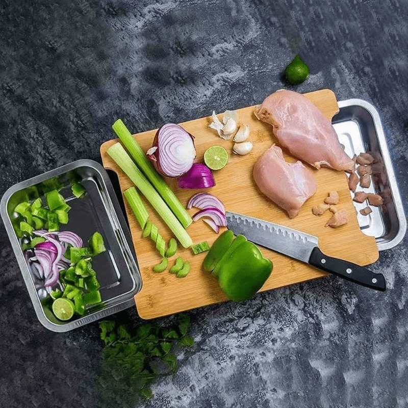Multifunctional Bamboo Cutting - Bamboo Cutting Board reseña y precio