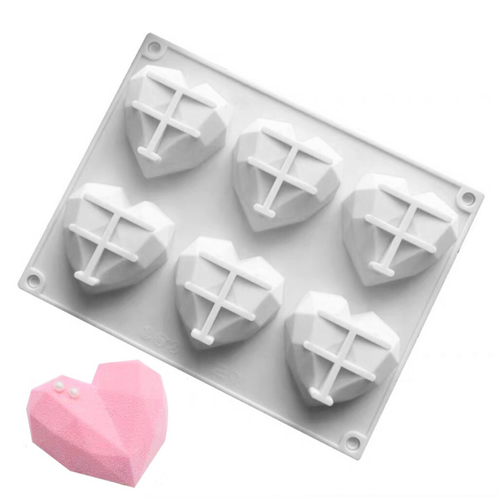 3D 6 Cavity Diamond Love Silic - Kitchen Gadgets Worth Buying reseña y precio
