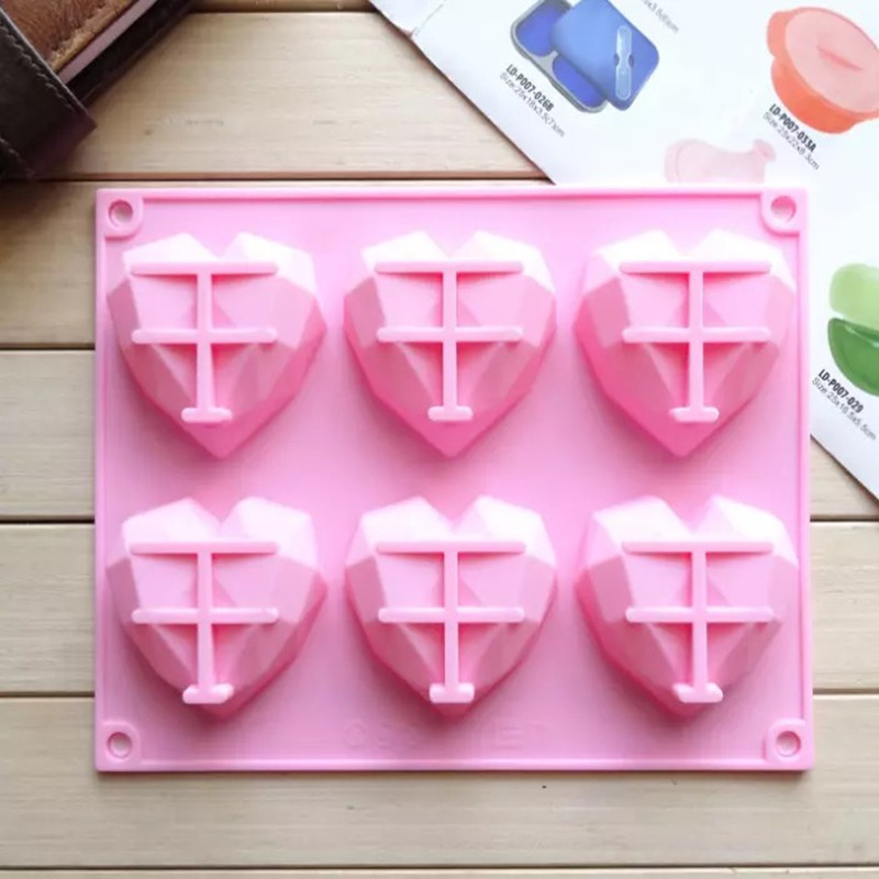 3D 6 Cavity Diamond Love Silic - Kitchen Gadgets Worth Buying reseña y precio