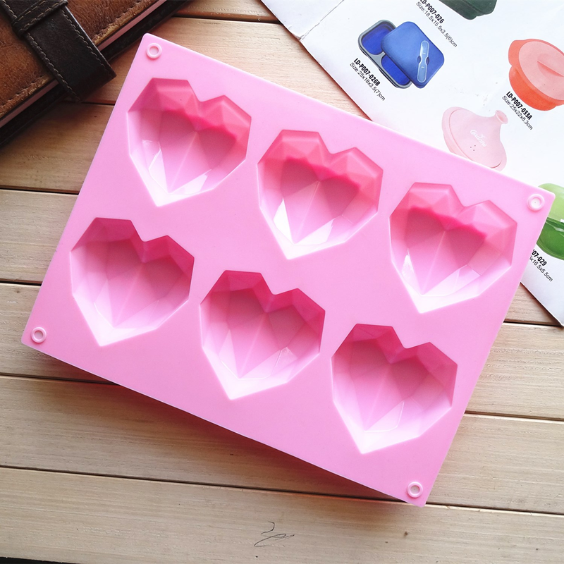 3D 6 Cavity Diamond Love Silic - Kitchen Gadgets Worth Buying reseña y precio