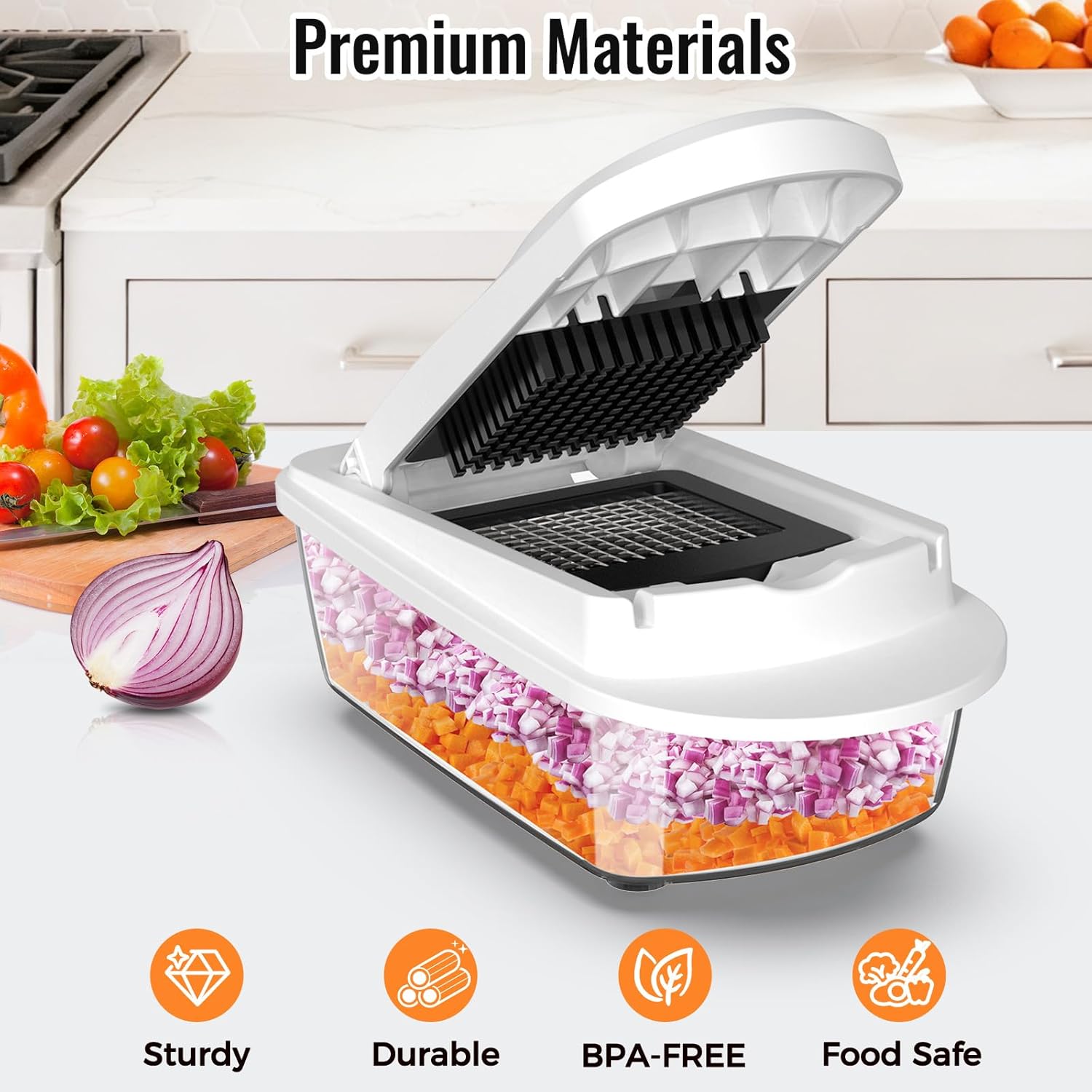 8 Blade All-in-1 Vegetable Cho - Kitchen Gadgets Essential reseña y precio