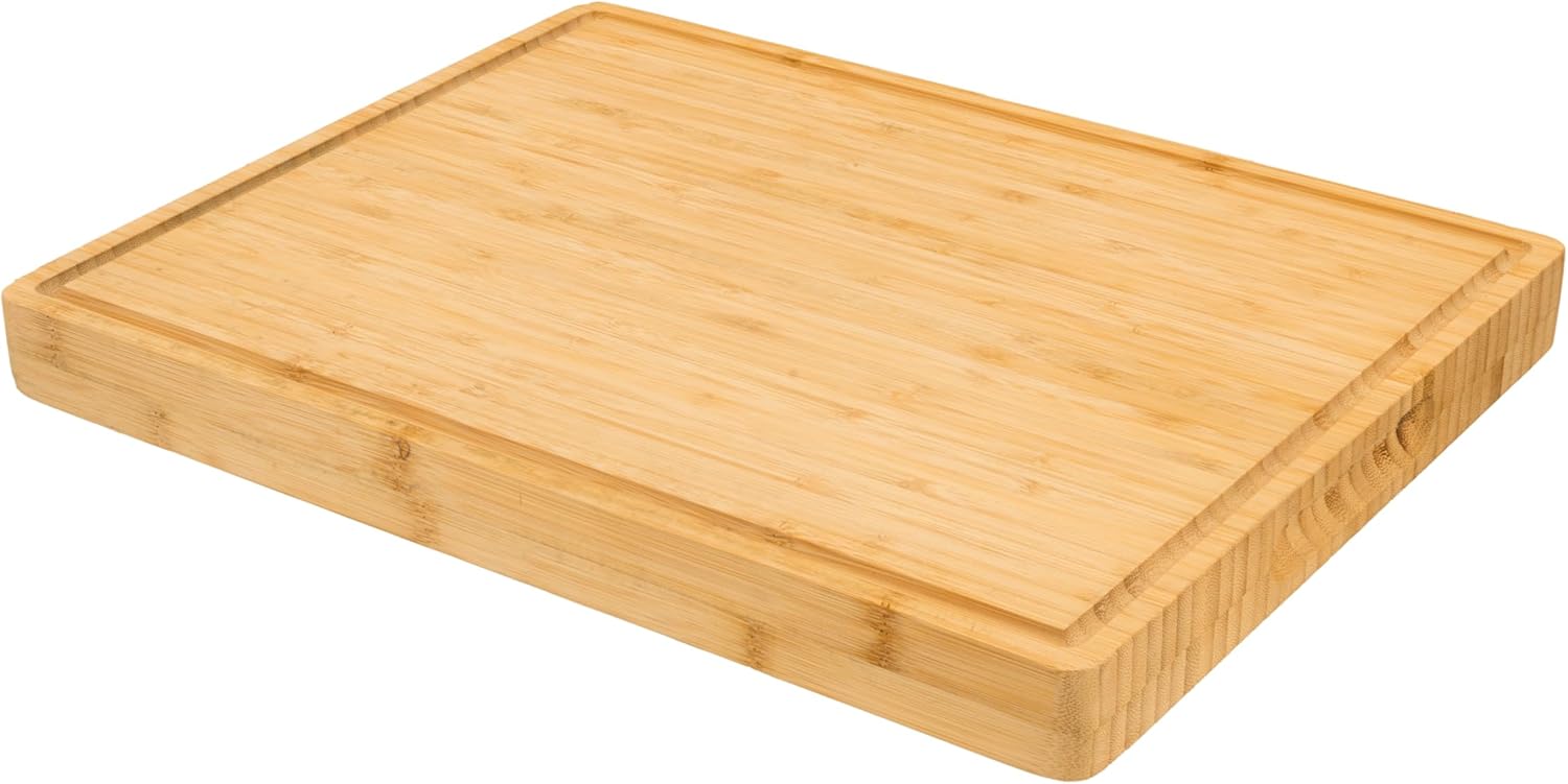Extra Thick Bamboo Wooden Cutt - Bamboo Cutting Board reseña y precio