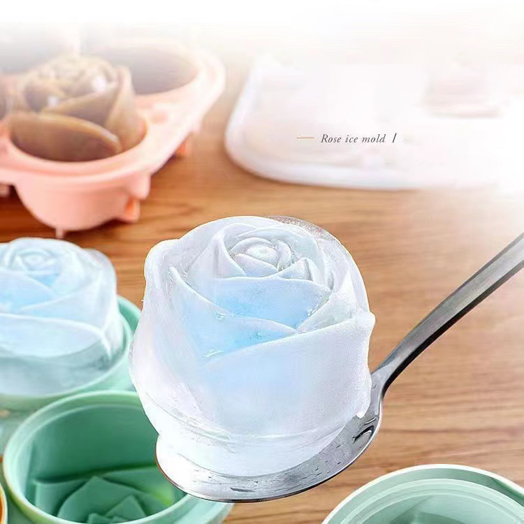 3D Rose Ice Molds 4 Holes Ice  - Kitchen Gadgets Worth Buying reseña y precio