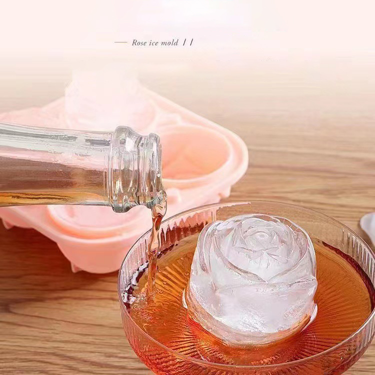 3D Rose Ice Molds 4 Holes Ice  - Kitchen Gadgets Worth Buying reseña y precio