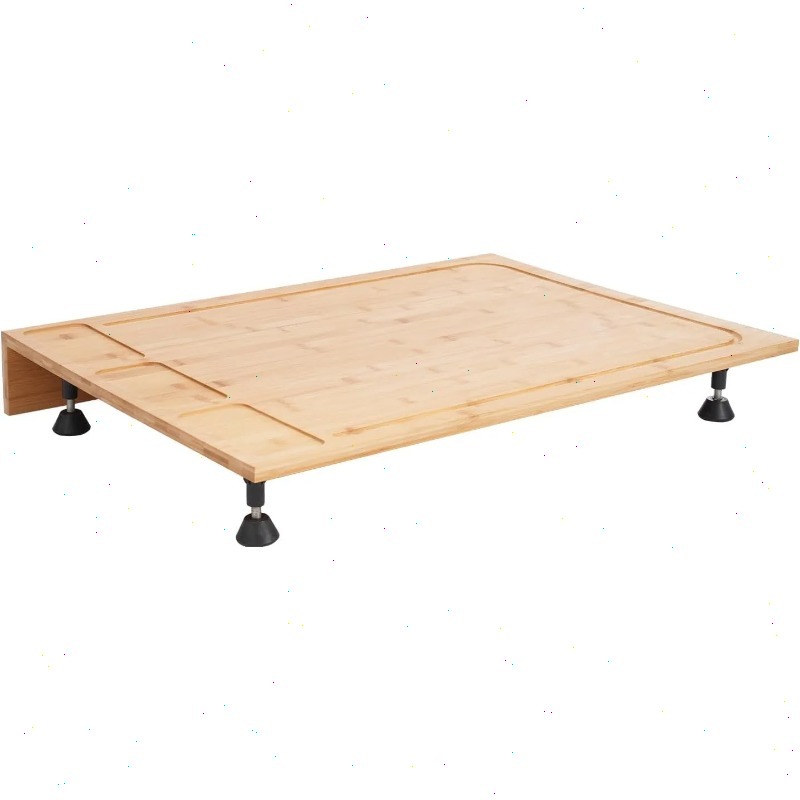 Large Bamboo Stove Top Cover w - Bamboo Cutting Board reseña y precio