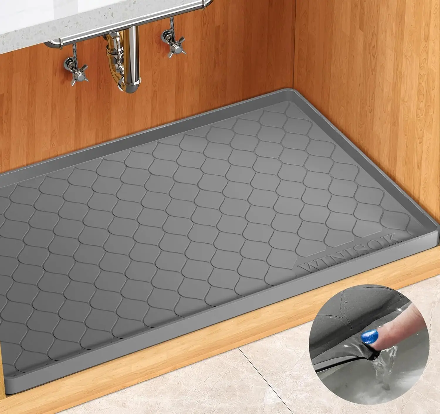 Silicone Under Sink Mat 34' x  - Kitchen Gadgets Essential reseña y precio