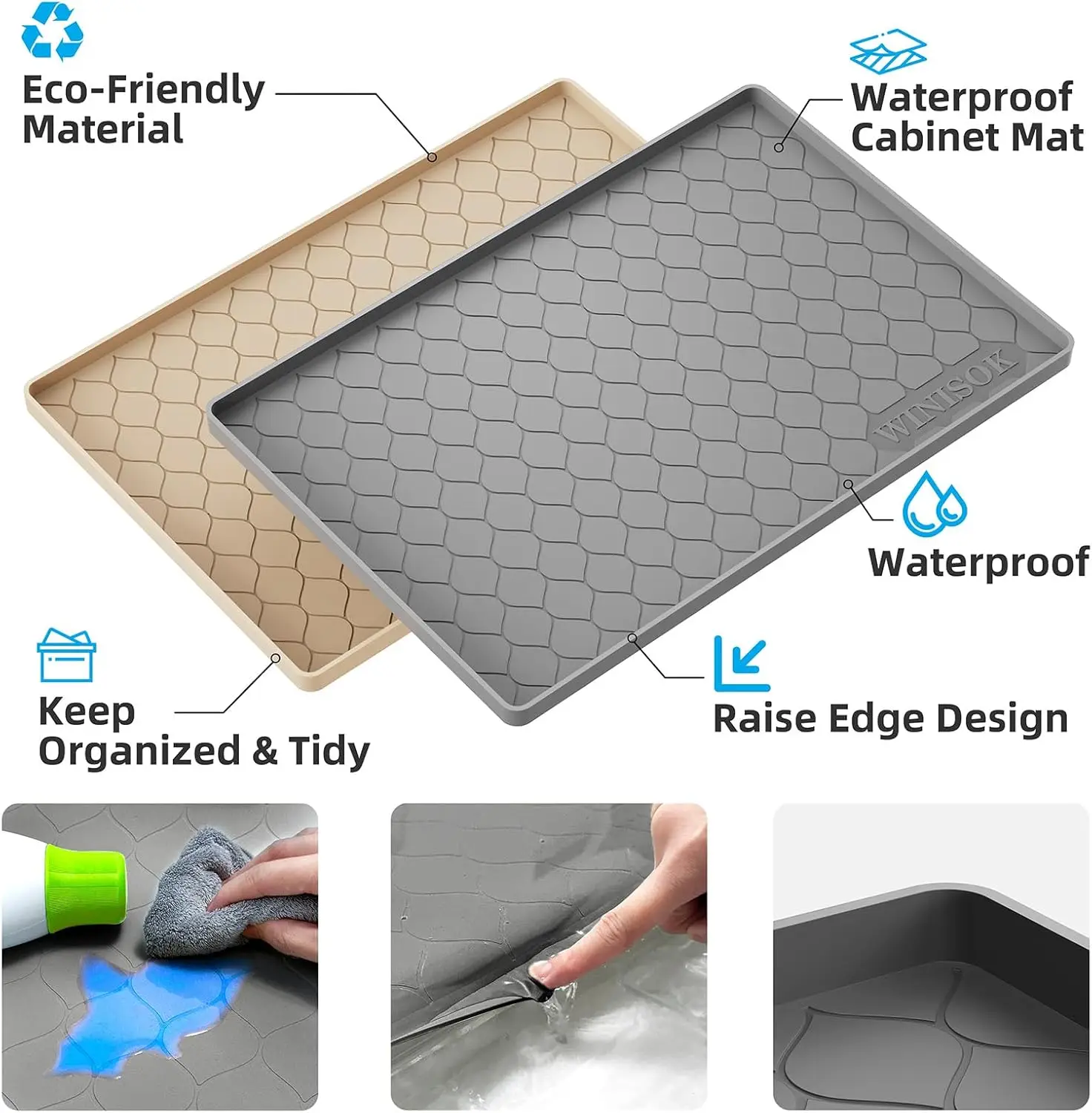 Silicone Under Sink Mat 34' x  - Kitchen Gadgets Essential reseña y precio