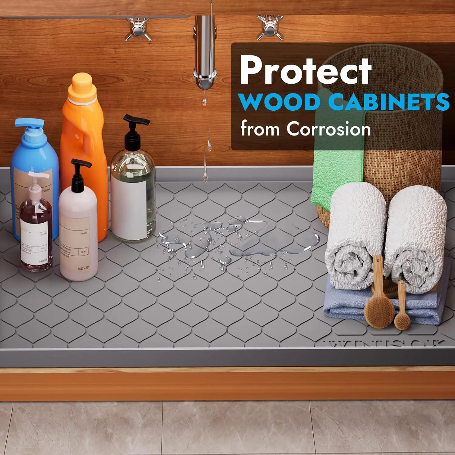 Silicone Under Sink Mat 34' x  - Kitchen Gadgets Essential reseña y precio