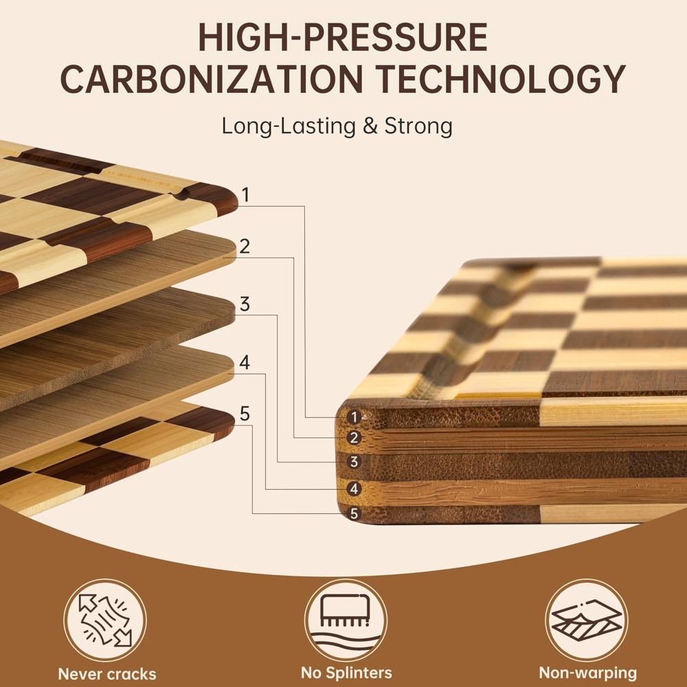 Bamboo Cutting Board for Kitch - Bamboo Cutting Board reseña y precio