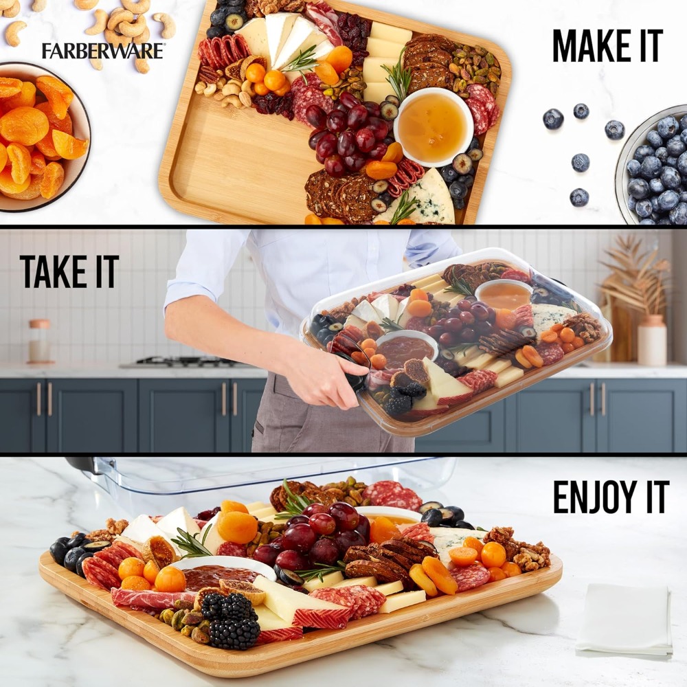 Bamboo Cutting Board with Stor - Bamboo Cutting Board reseña y precio