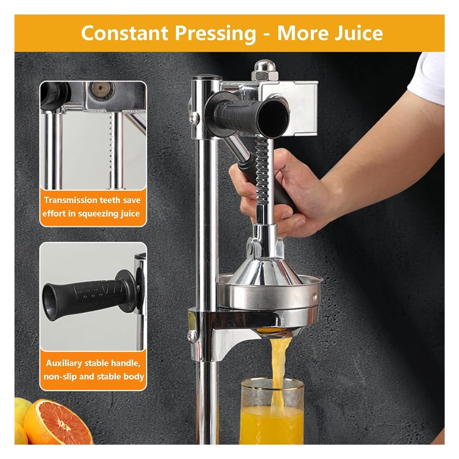 Hand Press Cast Iron Citrus Ju - Kitchen Gadgets Juicer reseña y precio