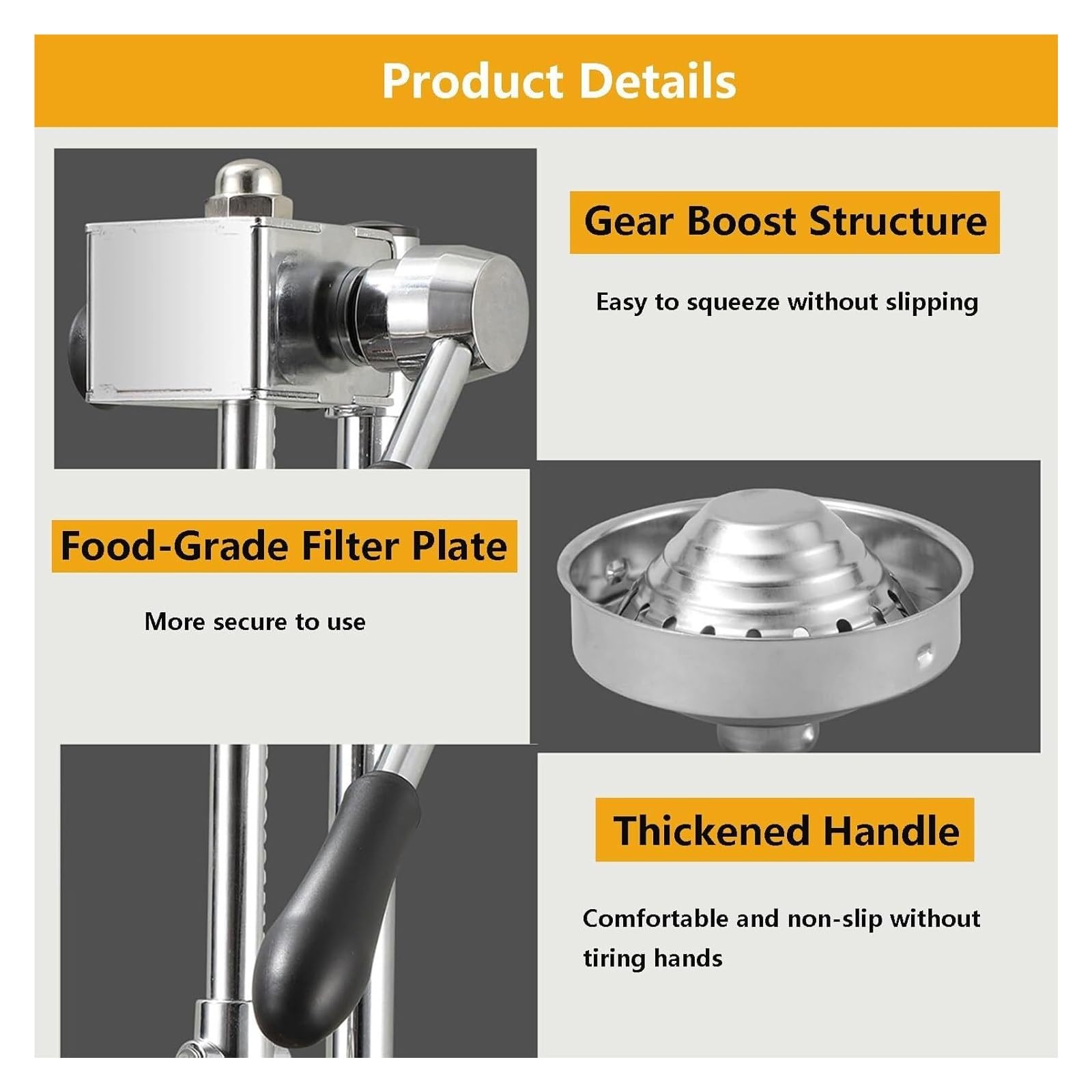 Hand Press Cast Iron Citrus Ju - Kitchen Gadgets Juicer reseña y precio