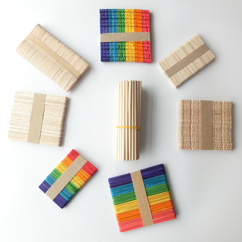 Ice Cream Sticks 50 Pcs Natura - Kitchen Gadgets & Toys reseña y precio