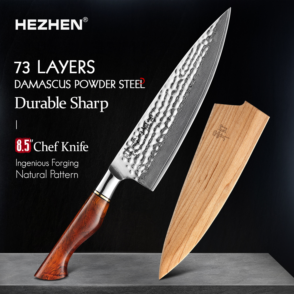 HEZHEN 8.5 Inch Chef Knife 73  - Kitchen Gadgets List reseña y precio