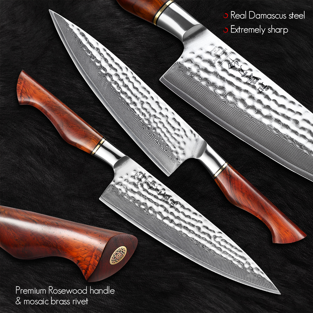 HEZHEN 8.5 Inch Chef Knife 73  - Kitchen Gadgets List reseña y precio