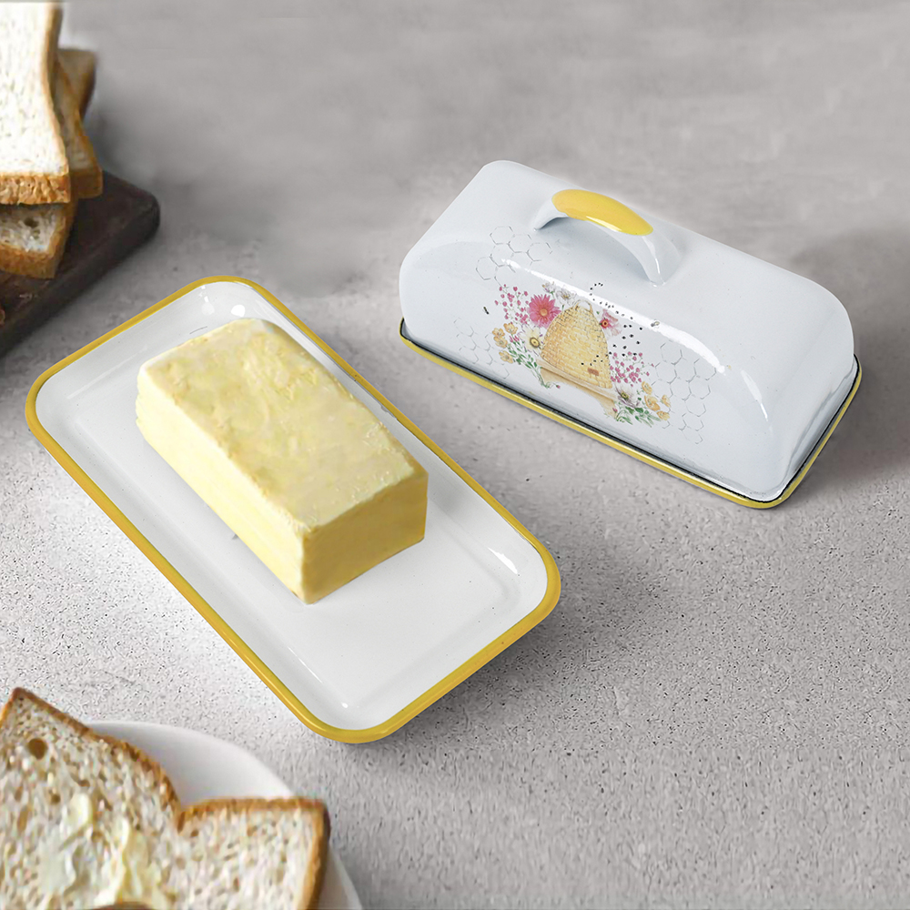 Menschy Enamel Butter Dish Che - Kitchen Gadgets Worth Buying reseña y precio