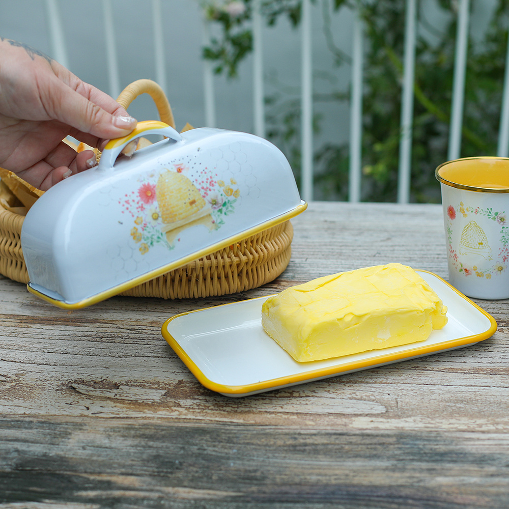 Menschy Enamel Butter Dish Che - Kitchen Gadgets Worth Buying reseña y precio