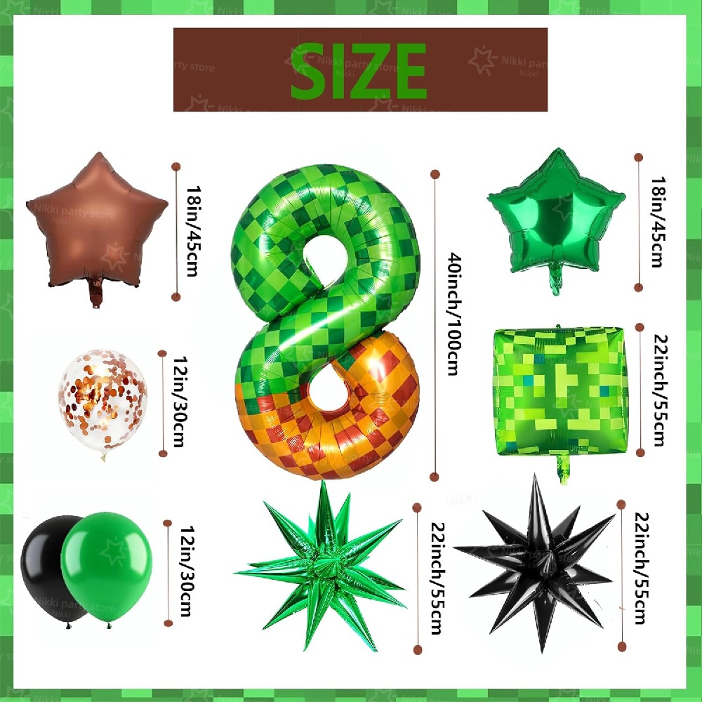 Pixel Miner Number Foil Balloo - Kitchen Gadgets Videos reseña y precio