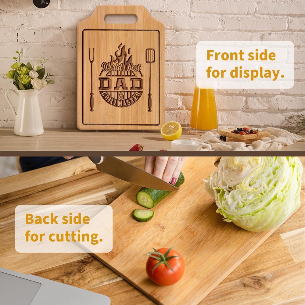 Engraved Bamboo Cutting Board  - Bamboo Cutting Board reseña y precio